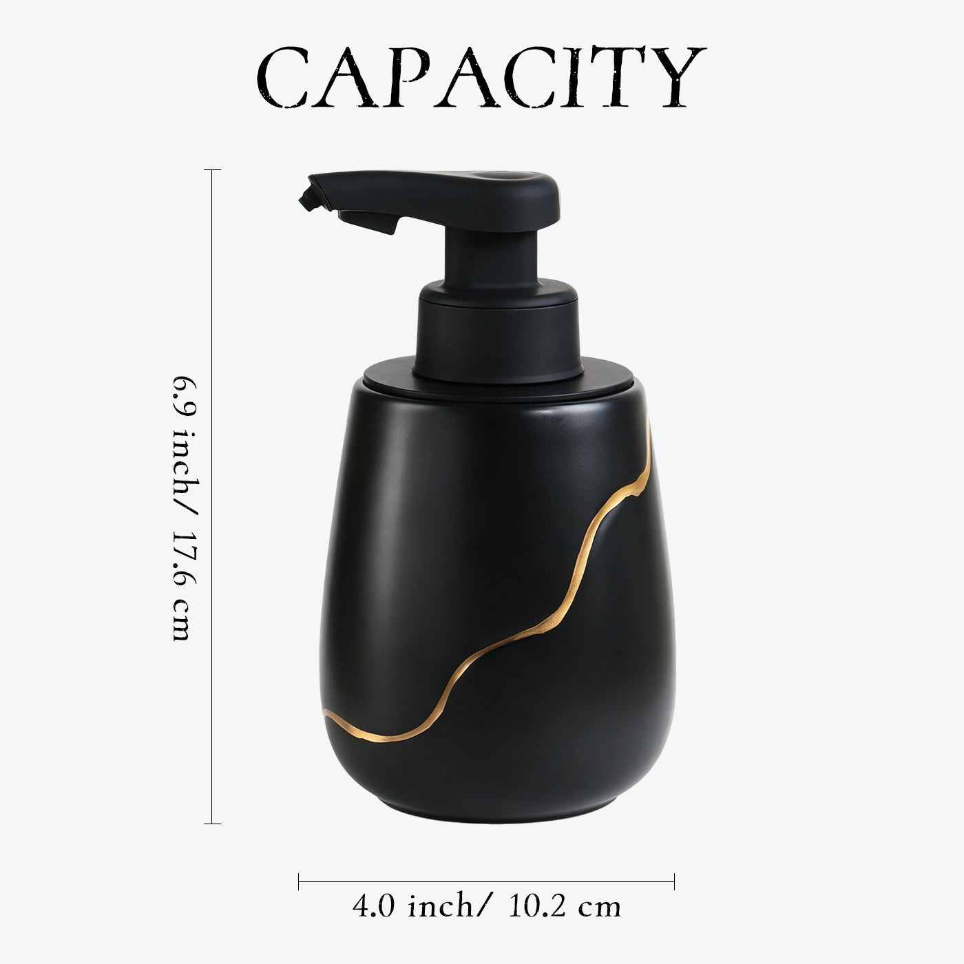 BosilunLife Nordic Garden ng Soap Dispenser 17 Oz Recycled Eco-Clay